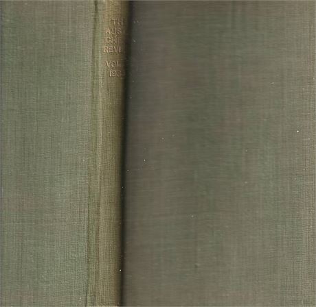 The Australasian Chess Review 1933 vol 5.