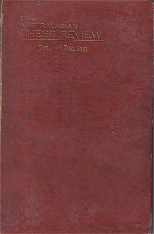 The Australasian Chess Review 1931 vol 3.