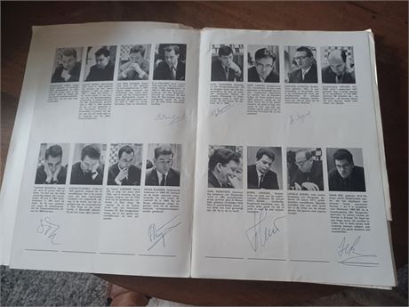 BULLETIN 29e Hoogovenschaaktoernooi WITH SEVERAL SIGNATURES