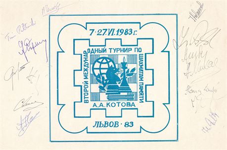 14 Autographs from Lvov 1983